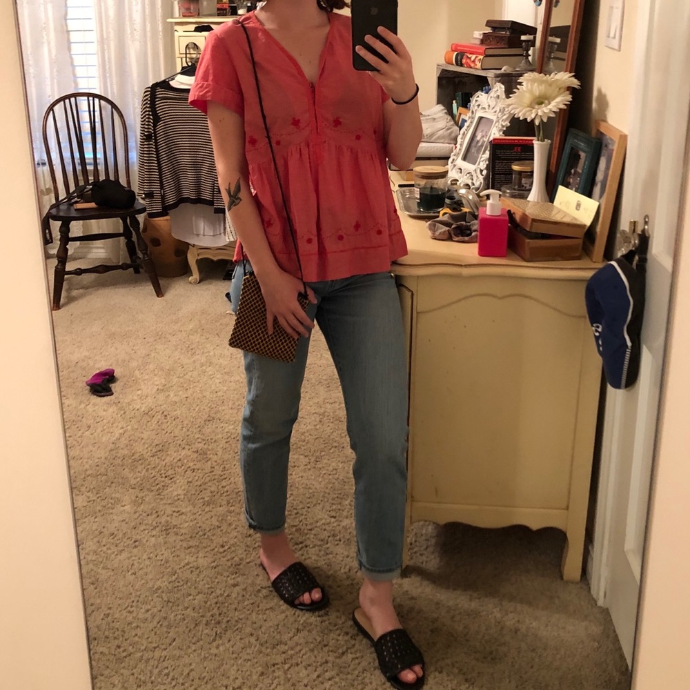 Comptoir des Cotonniers Babydoll Blouse Flowy